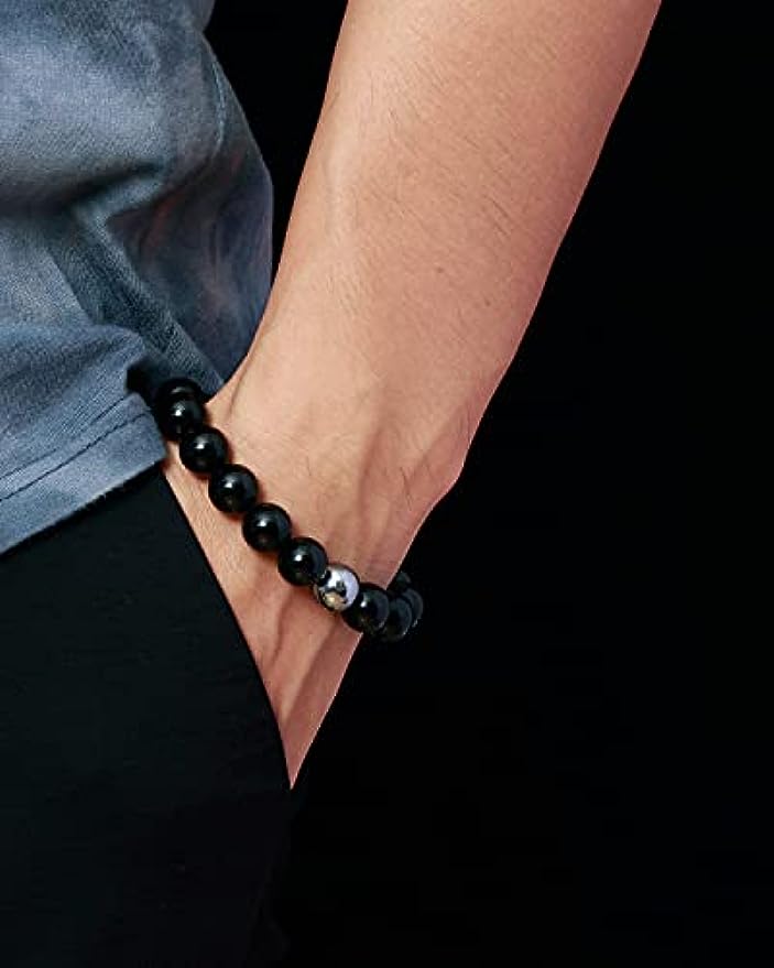 Black Obsidian with Tiger eye Bracelet