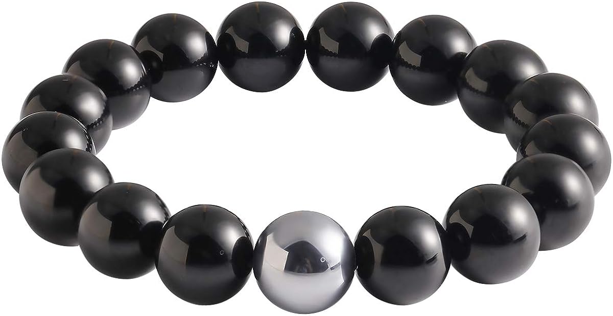 Black Obsidian with Tiger eye Bracelet