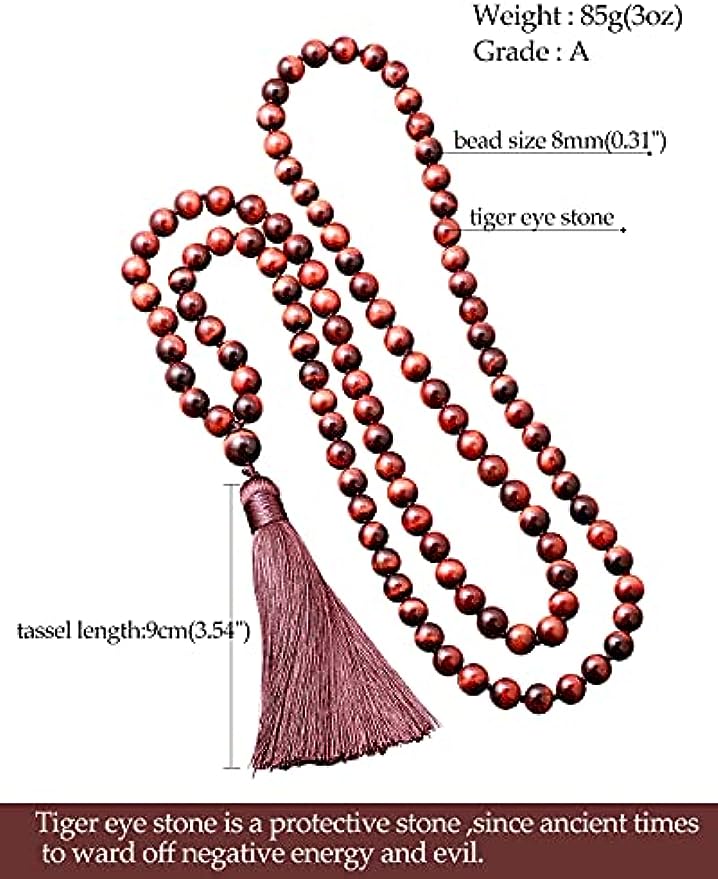 108 Mala Beads 8mm Wrap Bracelet Necklace