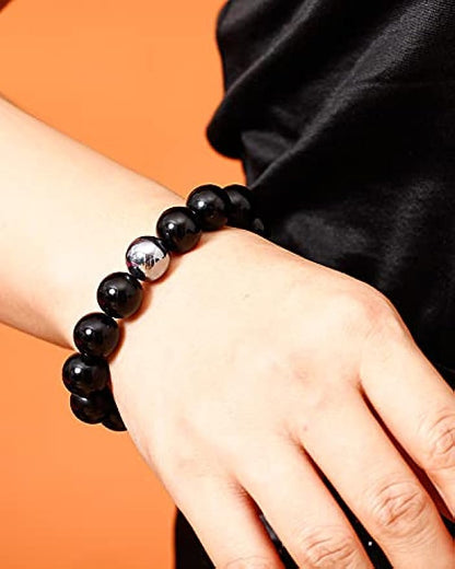 Black Obsidian with Tiger eye Bracelet