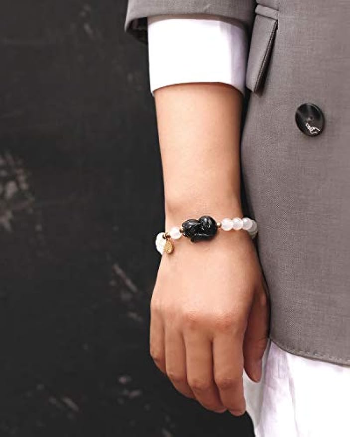 Black Obsidian Chalcedony Bracelet