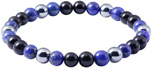 Triple Obsidian/Tiger eye Bracelet