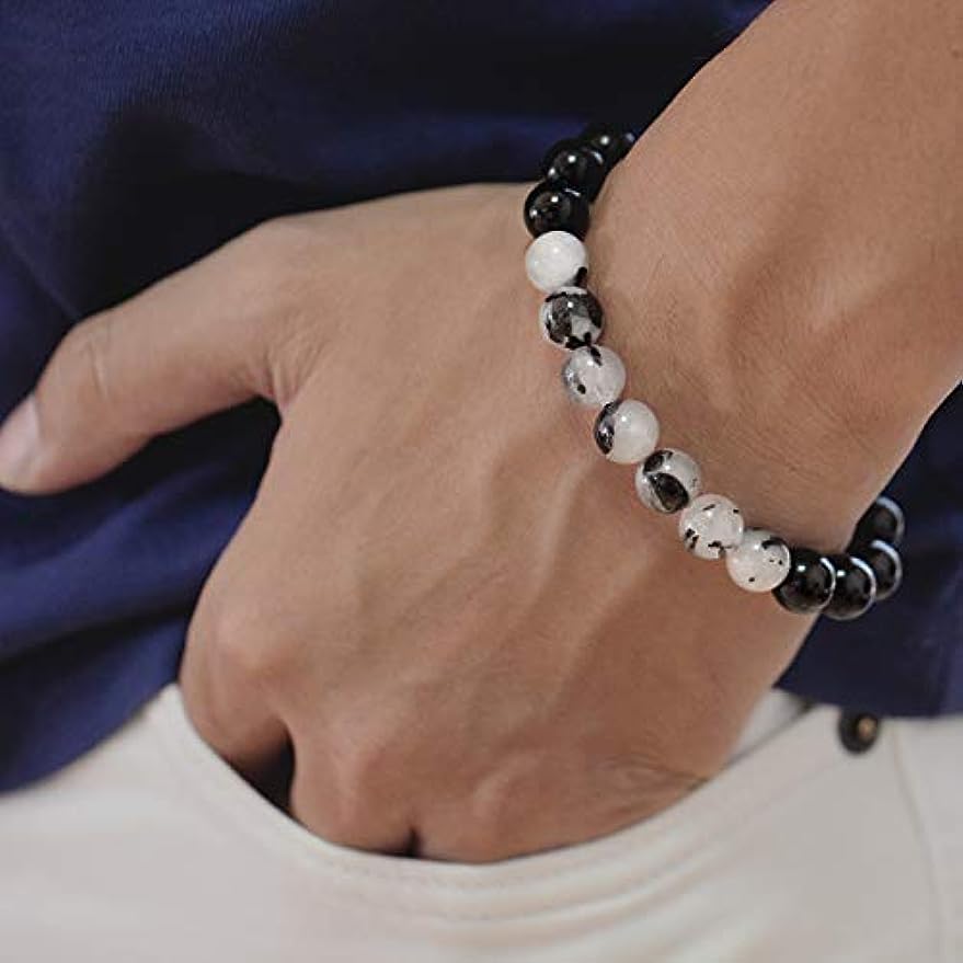Black Obsidian with Gemstone Bracelet