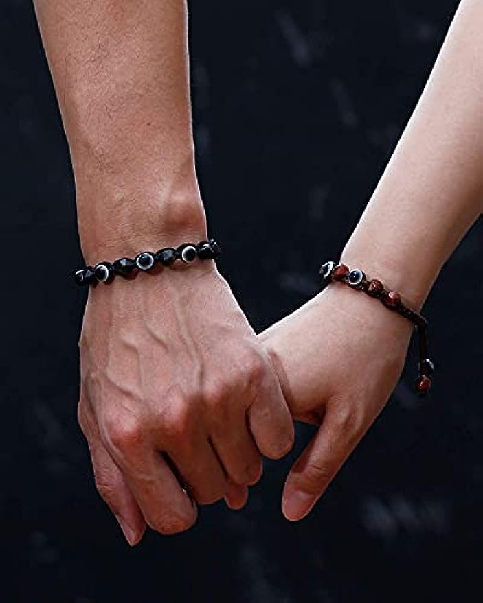 Evil Eye  Obsidian Bracelet/Amulet