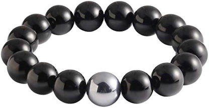Black Obsidian with Tiger eye Bracelet