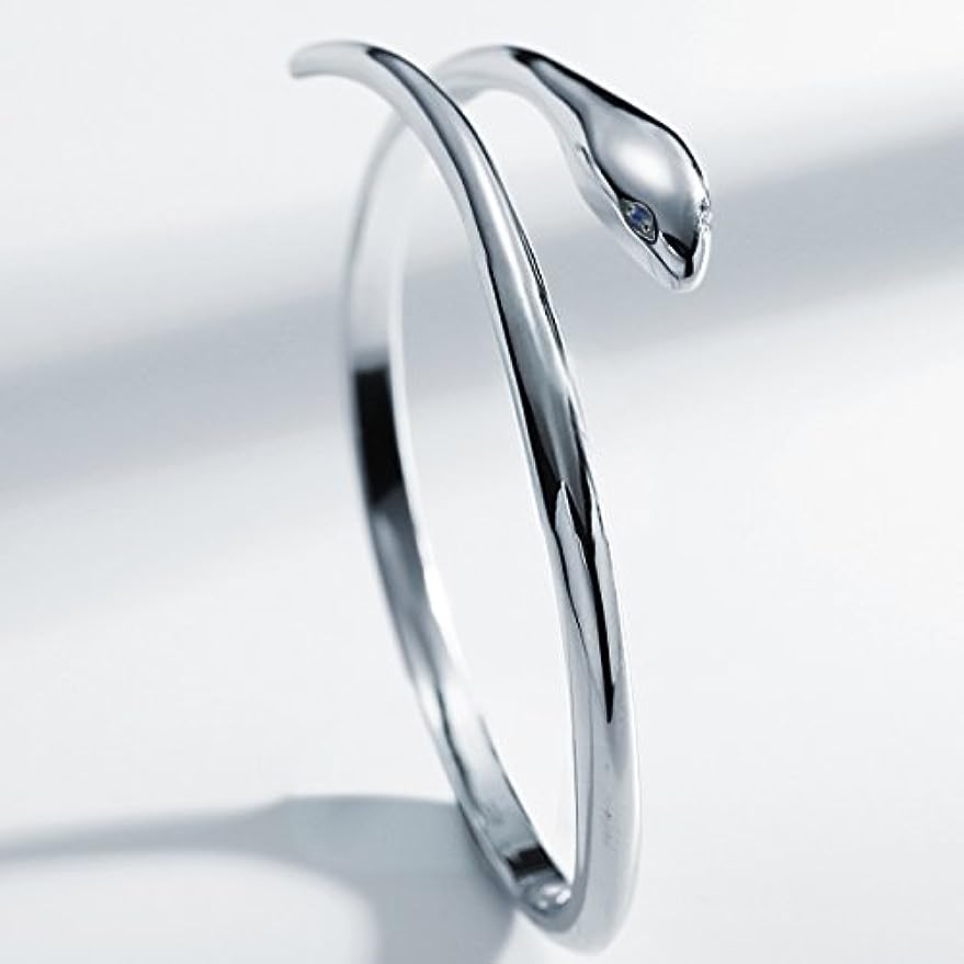 925 Sterling Silver Snake Bangle Bracelet