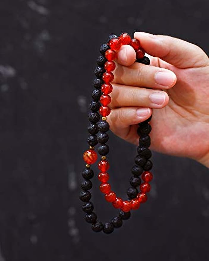 Lava Rock Agate Natural Stone Bracelet
