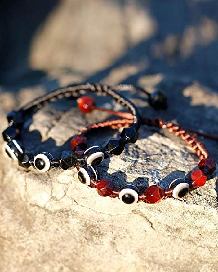 Evil Eye  Obsidian Bracelet/Amulet
