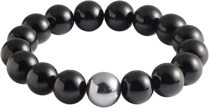 Black Obsidian with Tiger eye Bracelet