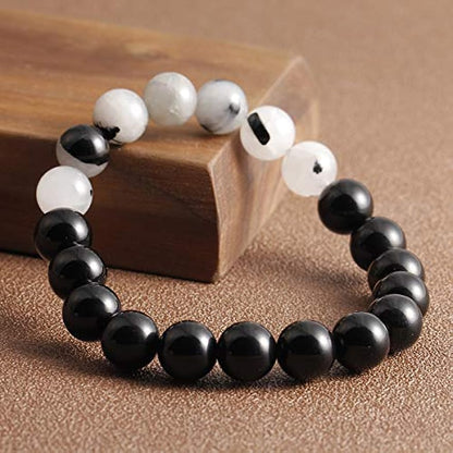 Black Obsidian with Gemstone Bracelet