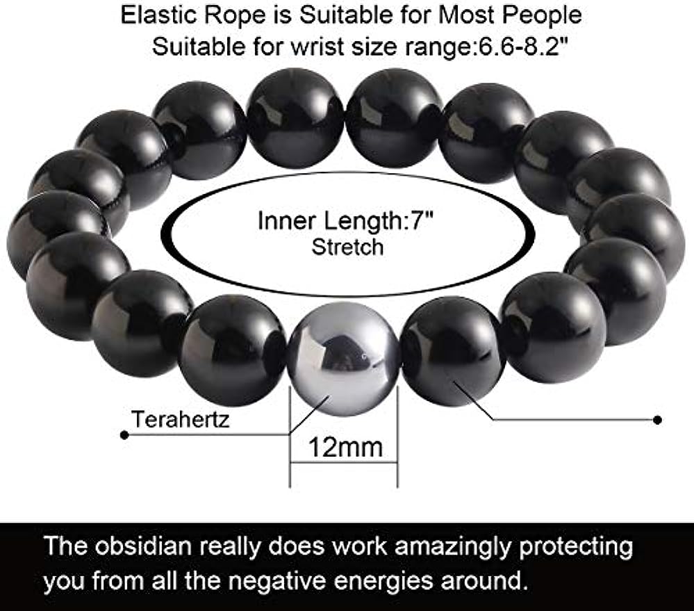 Black Obsidian with Tiger eye Bracelet